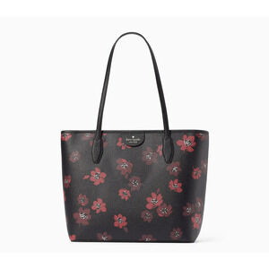 NWT | Kate Spade | Floral Lori Tote | Black & Red